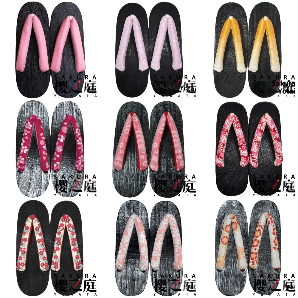 Sakura Yukata Wooden Sandals P - Bathrobe 评论和价格