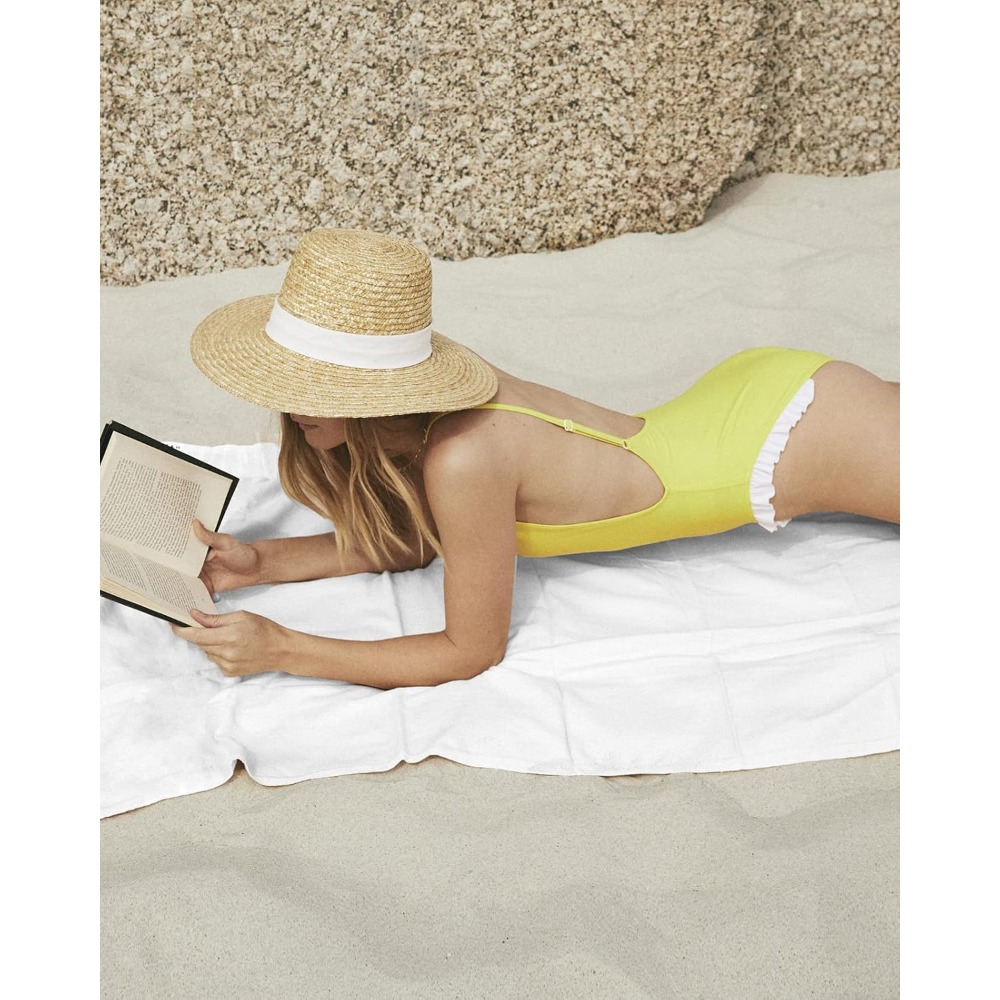 1pc Beach Towel Pure White Tow - Spa Towel 评论和价格
