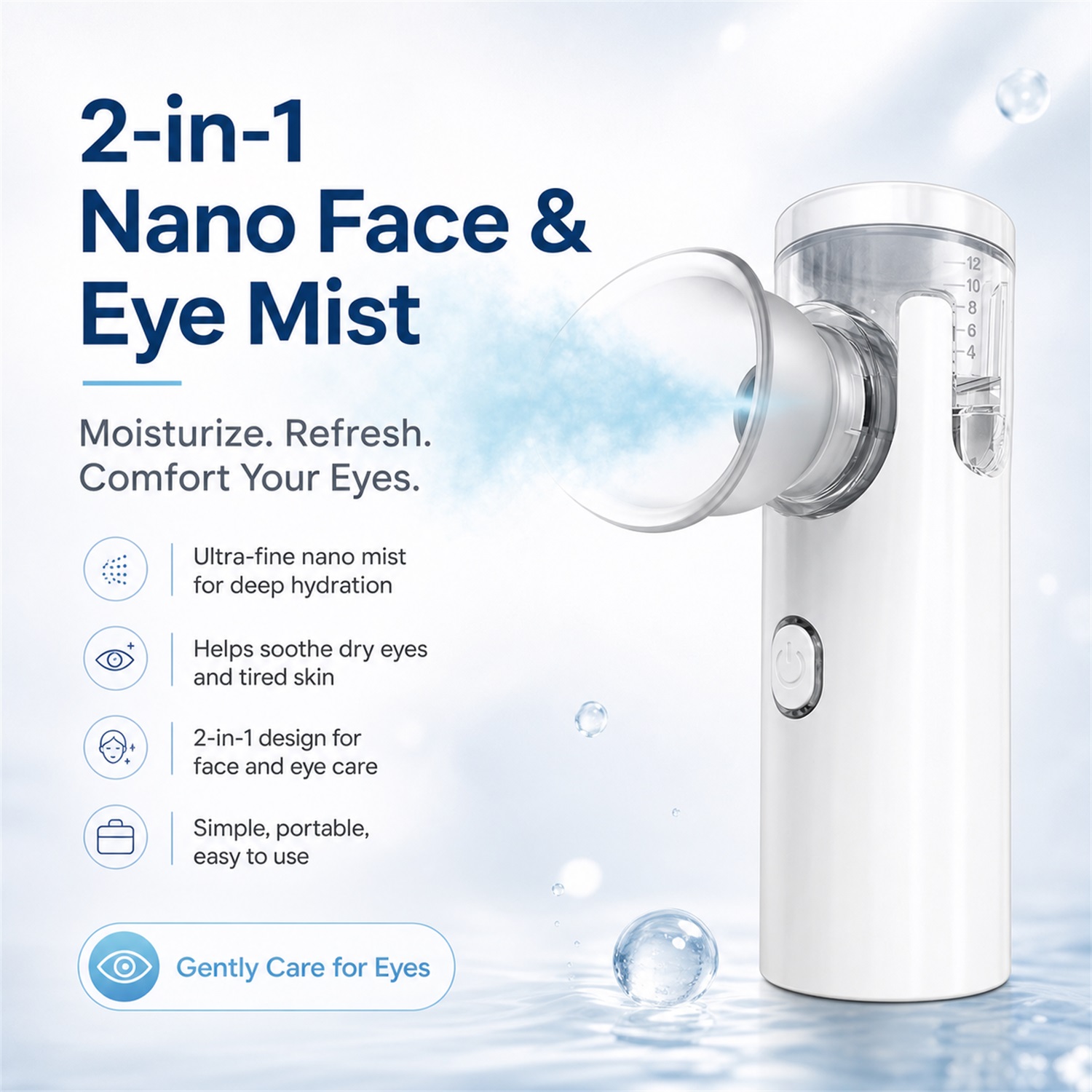 Eye Nano Humidifier Nebulizer  - Face Steamer 评论和价格