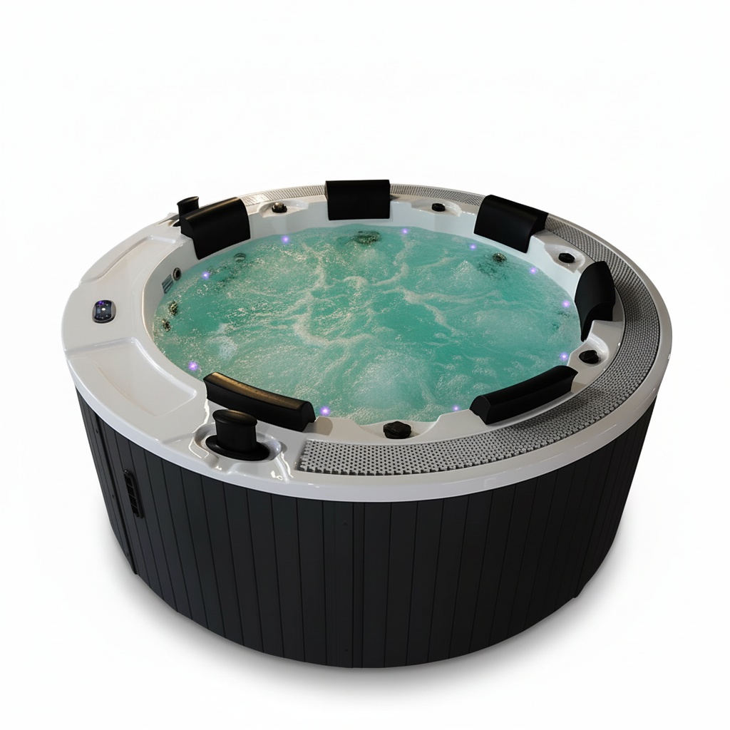 Outdoor Hot Tub with 10 Stainl - Hot Tub 评论和价格