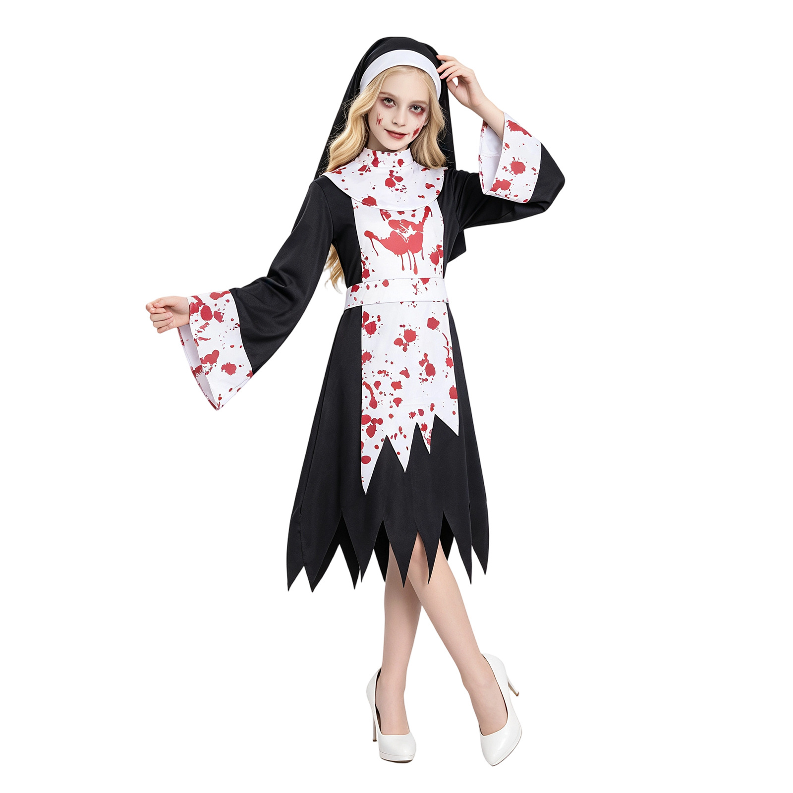 Women Kids Halloween Scary Dar - Bathrobe 评论和价格